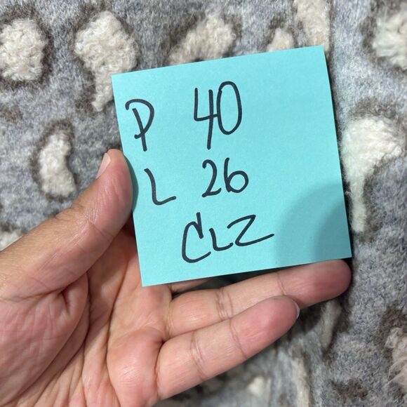 Anthropologie Akemi + Kin Leopard‎ Louise Cardigan Sweater One Size Gray Tan - Picture 7 of 7